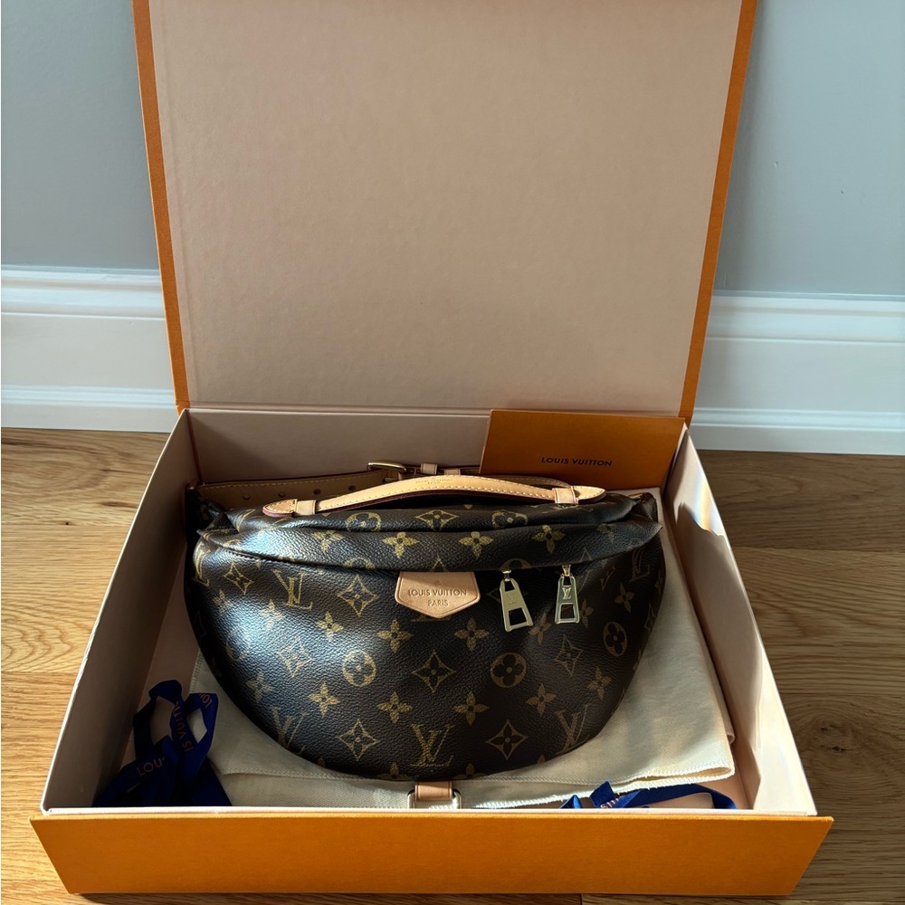 Louis Vuitton Brown and Tan Monogram Belt Bag